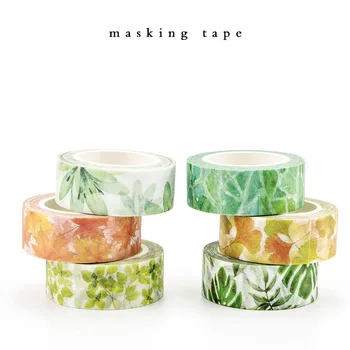 

MIRUI Cute Kawaii Plants Flowers Japanese Masking Washi Tape Decorative Adhesive Tape Decora Diy Scrapbooking Sticker Stationery