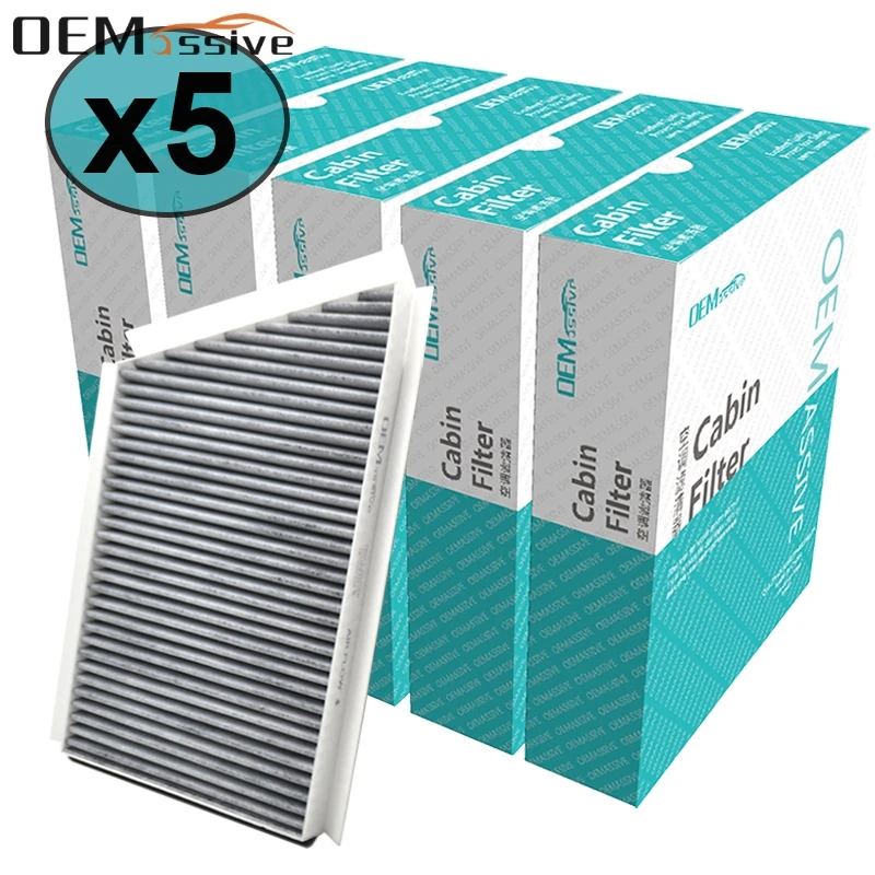 

5pcs Car Pollen Cabin Air Filter Includes Activated Carbon For Mercedes-Benz C-Class Estate Saloon Sportcoupe T-Model