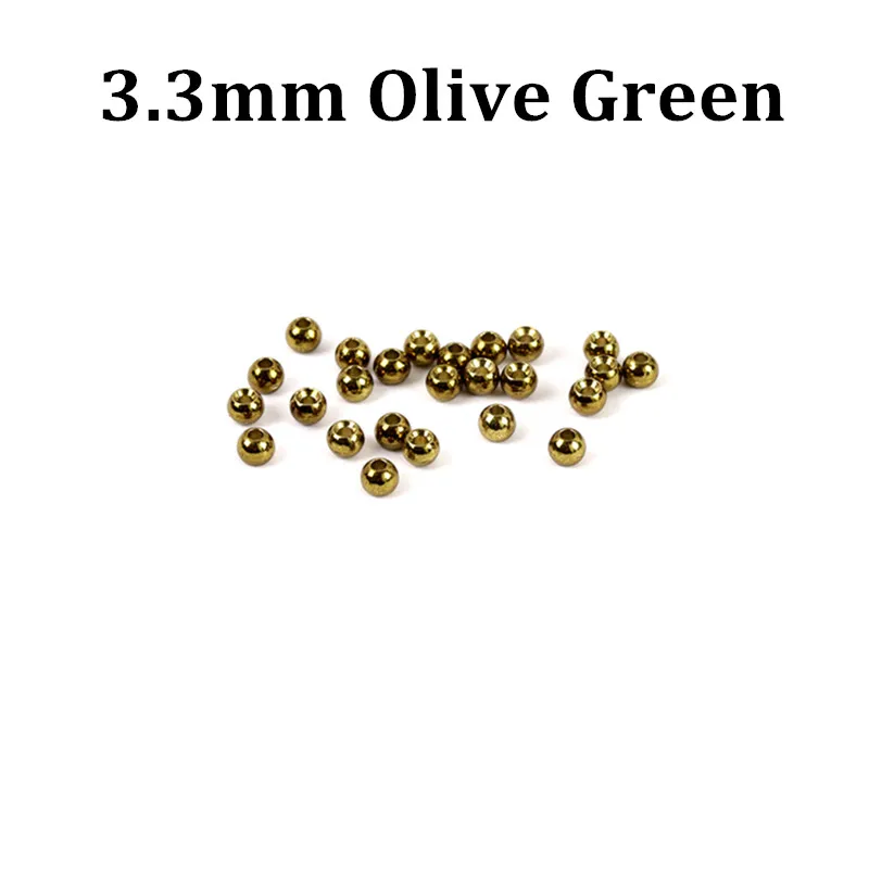 3.3mm Olive Green Maximumcatch25 штук 2,0-4,6 мм вольфрамовый мухобойный материал мухобойные шарики металлические мухобойные шарики Нимфа - Цвет: 3.3mm Olive Green
