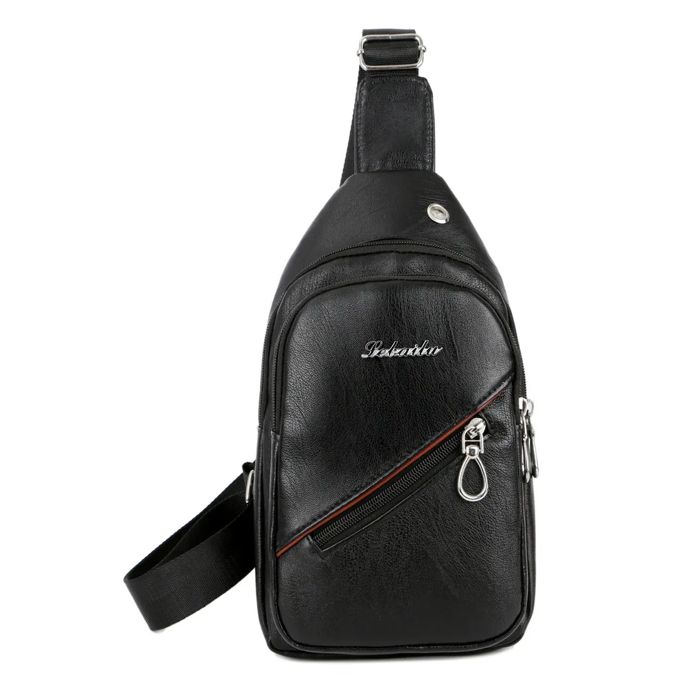 

2018 USB Charging Chest Pack Men Casual Shoulder Crossbody Bag Chest Bag Water Repellent Travel Messenger Bag Male Sling Bag