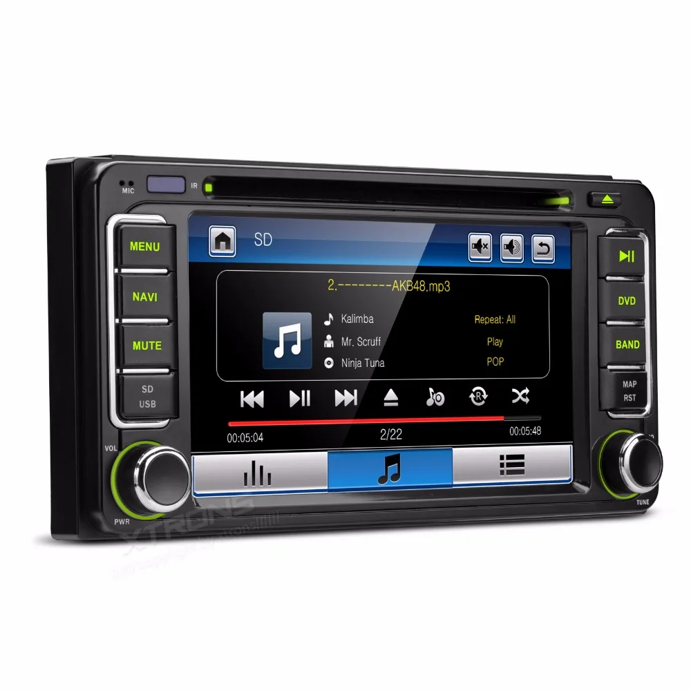 Автомобильный DVD плеер XTRONS с цифровым сенсорным экраном 6 2 дюйма GPS для Toyota RAV4 VIos