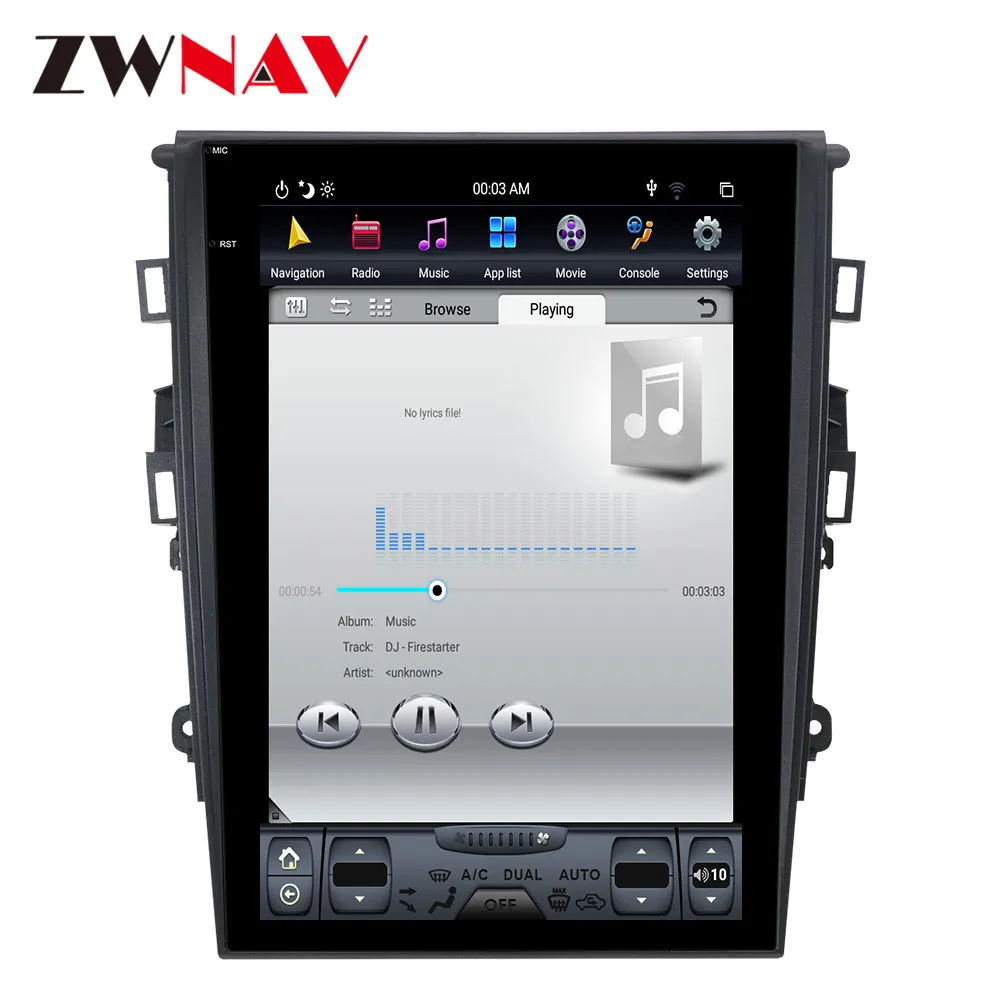 Flash Deal PX6 4+64G Tesla style Android 8 Car Multimedia Player For Ford Mondeo Fusion MK5 2013+ GPS Navigation Autoradio video big screen 3