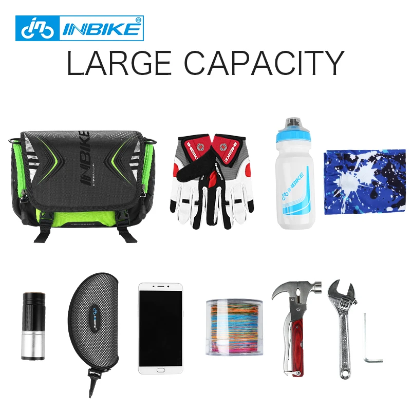 INBIKE للماء دراجة حقيبة كبيرة قدرة المقود الجبهة كيس أنبوب دراجة جيب حقيبة ظهر تحمل على الكتف الدراجات الدراجة اكسسوارات INBIKE للماء دراجة حقيبة كبيرة قدرة المقود الجبهة كيس أنبوب دراجة جيب حقيبة ظهر تحمل على الكتف الدراجات الدراجة اكسسوارات