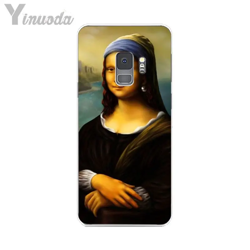 Van Gogh Mona Lisa Funny Art Girl with a pear earing