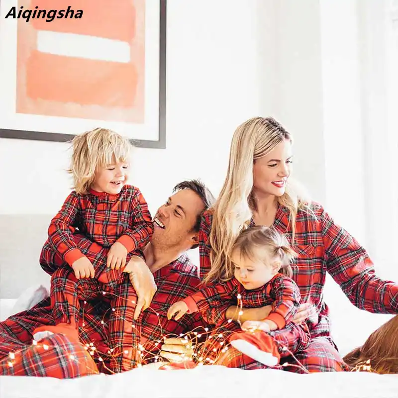 Plaid Famiglia Pigiama Di Natale Piccolo Grande Fratello Sorella Di Corrispondenza Vestiti Padre E Figlio Vestiti Madre Figlia Camicette Pantaloni Vestiti Coordinati Per Famiglia Aliexpress