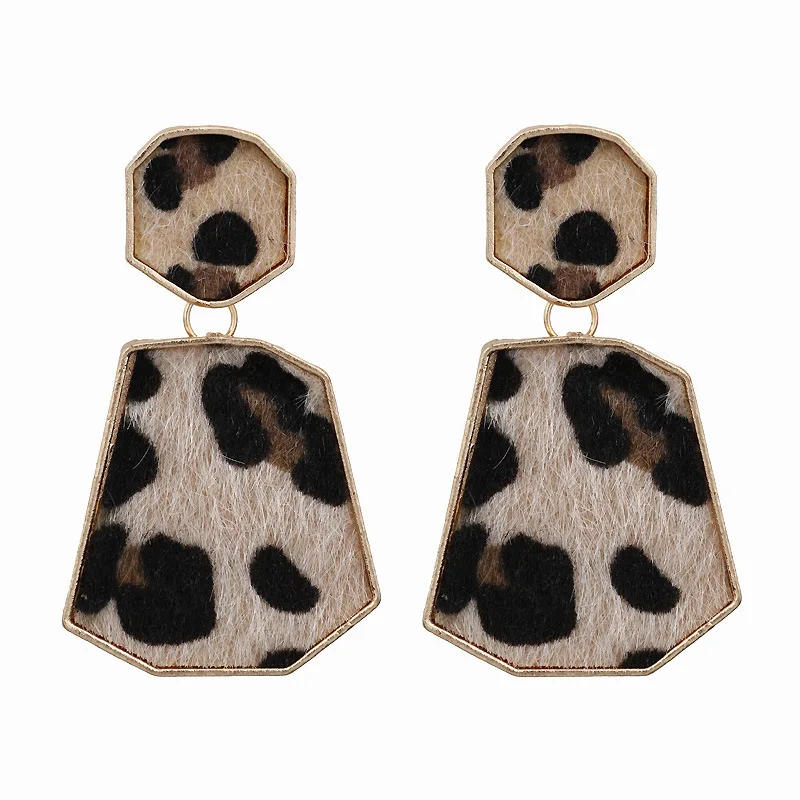 

2019 Limited Aretes Earrings And The New Irregular Geometrical Leopard Eardrop Cross-border For Jewelry Earring One Undertakes
