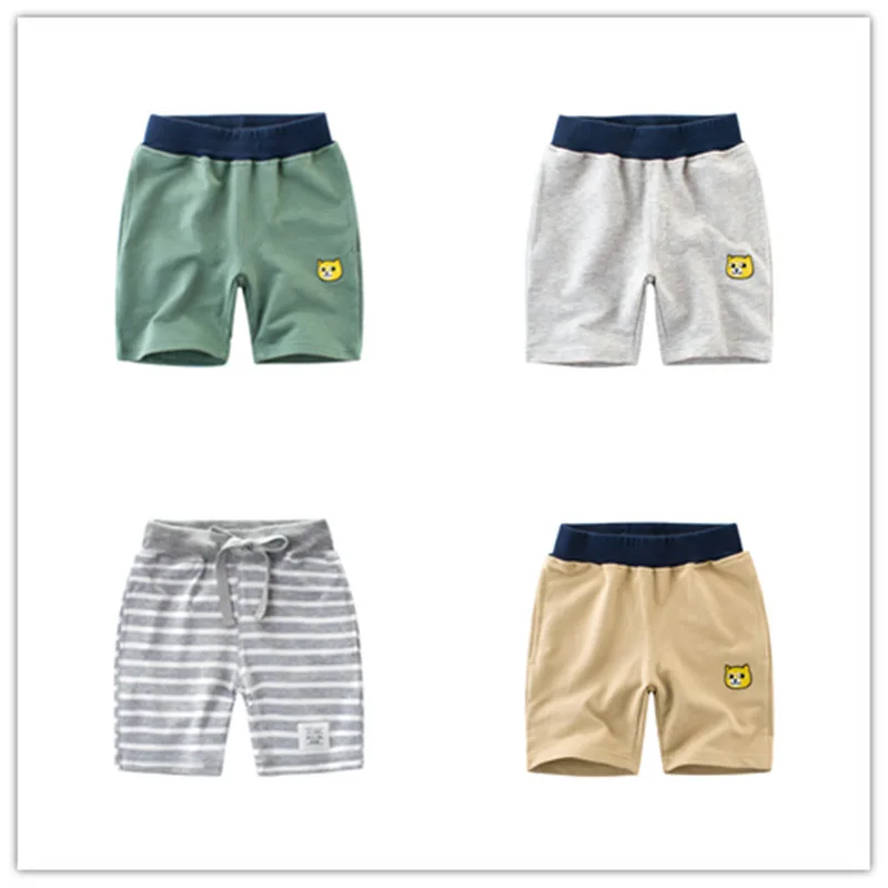 

Summer Children Shorts Cotton Shorts For Boys Girls Brand Shorts trousers Kids Beach Sports trouers Baby cotton Clothing 4037 03