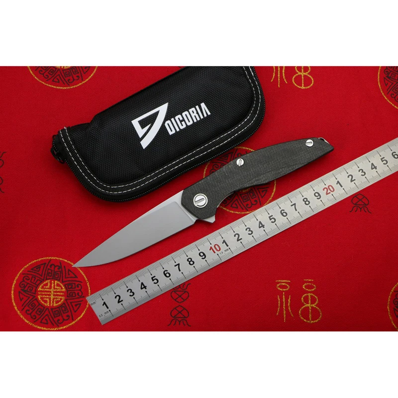 

DICORIA Flipper F111 S35VN blade Steel + carbon fiber handle folding knife outdoor camping hunting pocket fruit knive EDC tools