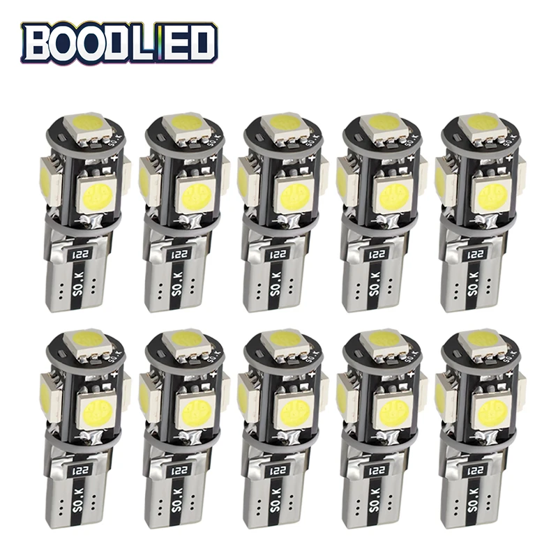 10 шт. Автомобильные светодиодные лампы Canbus 5050 SMD 5 194 168 DC 12 В|Сигнальная лампа| |