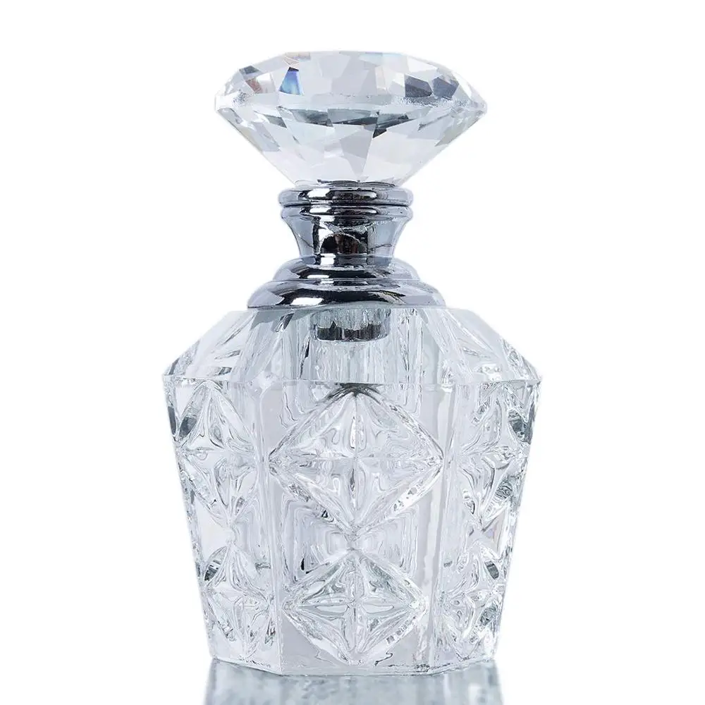 

Fashionable Design Travle Cometic Jar Crystal Perfume Bottles Refillable Containers Gift Mini Sample Glass Bottles Empty Bottle