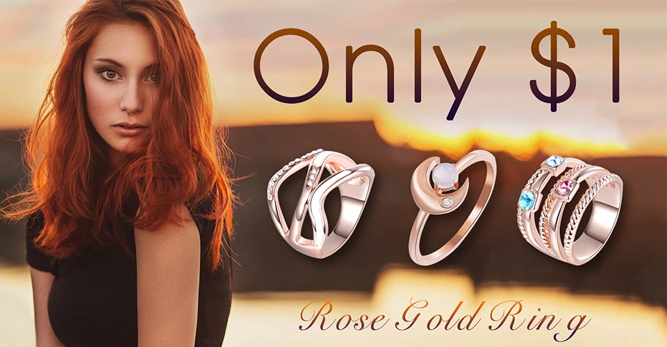 Rose gold ring
