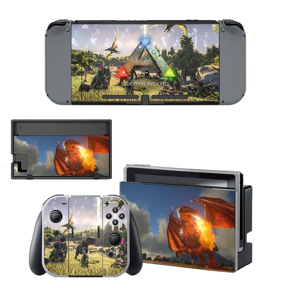 

Survival Evolved Decals Stickers Full Set Faceplate Skin for Nintend Switch Console & Joy-con Controller & Dock Protection Kit