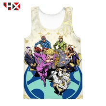 3D принт аниме для мужчин майка JoJo Необычные ПРИКЛЮЧЕНИЯ 4 жилет мужчин/женщин Harajuku стиль уличная без рукавов топы Z63
