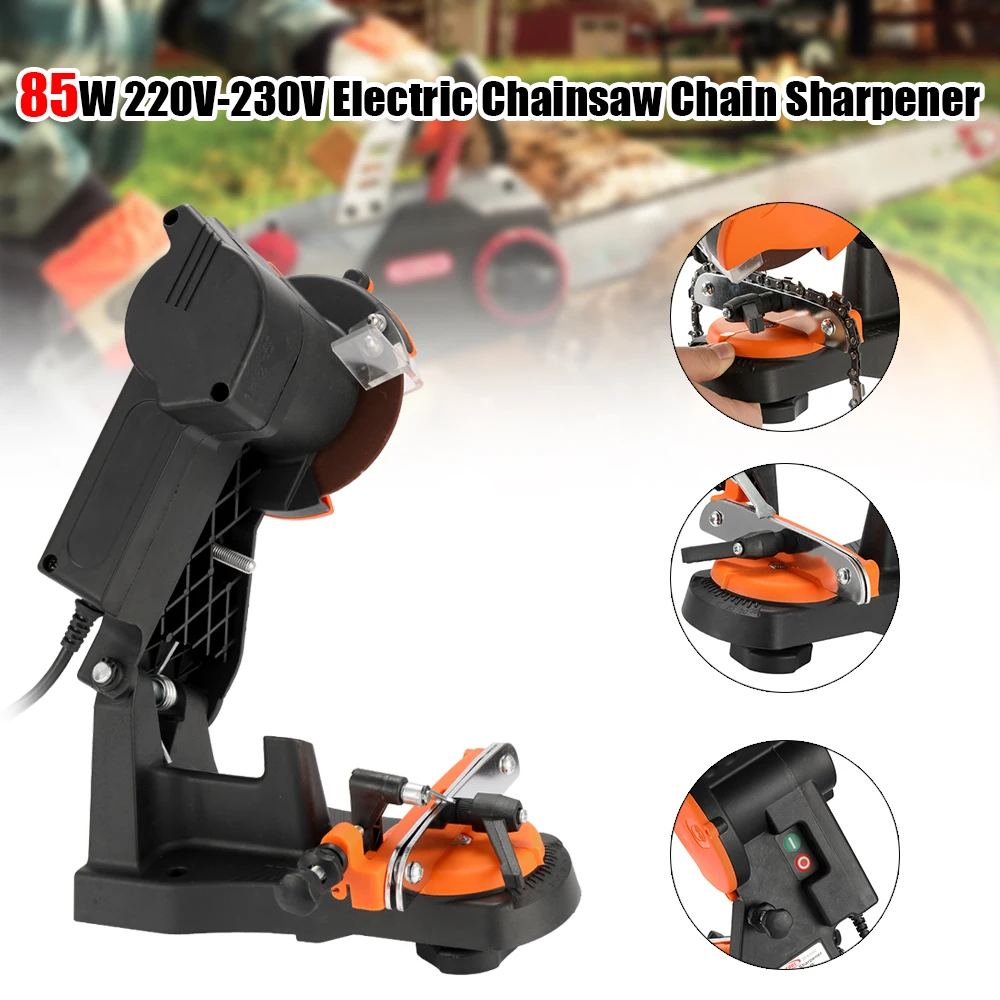 

85W Portable Electric Chainsaw Sharpener Chain Saw Grinder Grinding Machine Woodworking Power Tool for Garden Tools