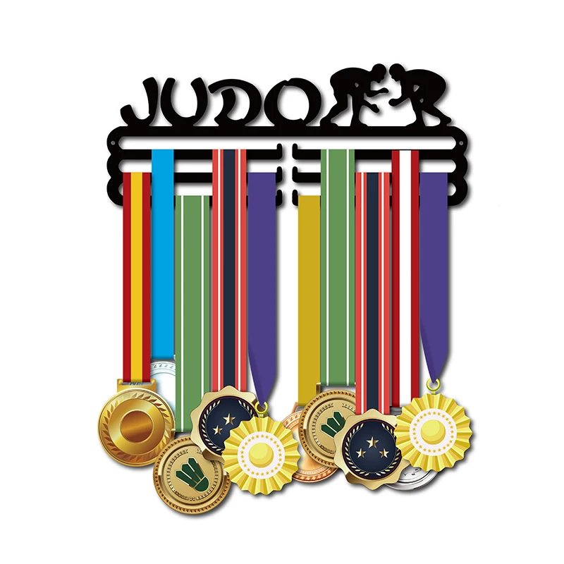 Дзюдо медаль Вешалка вешалка для спортивных медалей для дзюдо держатель медалей на 30+ медали