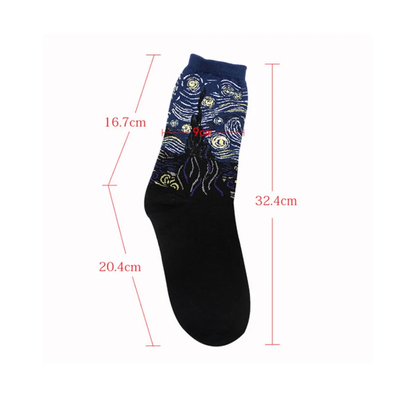 Для мужчин Happy Socks Прохладный шаблон Хип хоп Смешные экипажа носки улица
