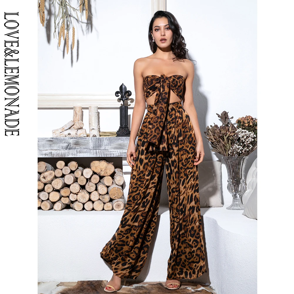 

Love&Lemonade Sexy Two-Pieces Leopard Chiffon High Waist Sets LM6473-5