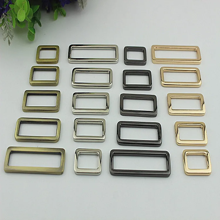 

5pcs Metal Rectangle Ring Snap Buckle for Handbag Belt Clasp Luggage Strap Hook DIY Bag Hardware Dog Collar Hanging Ring Buckle