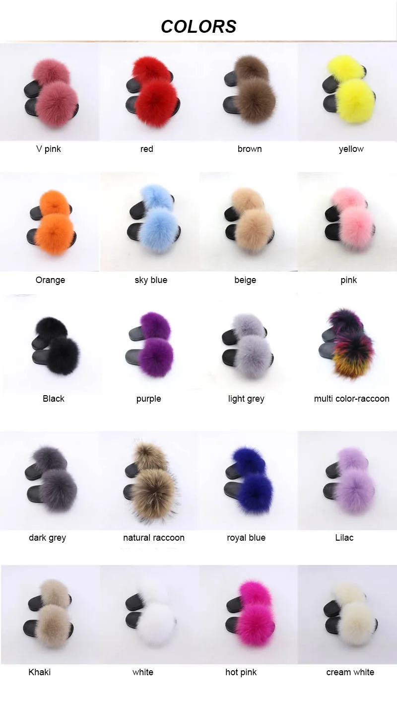 children slippers fox fur (12)