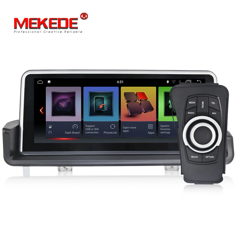 Best HD 6 core ID7 Android 9.0 Car GPS Navigation radio dvd player for bmw E90,E91,E92,E93,3 series ,Canbus,bluetooth,steering wheel 3