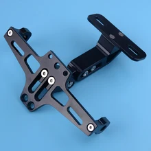 DWCX мотоцикл Fender Eliminator номерной знак держатель Кронштейн черный алюминиевый светодиодный светильник подходит для Универсальный