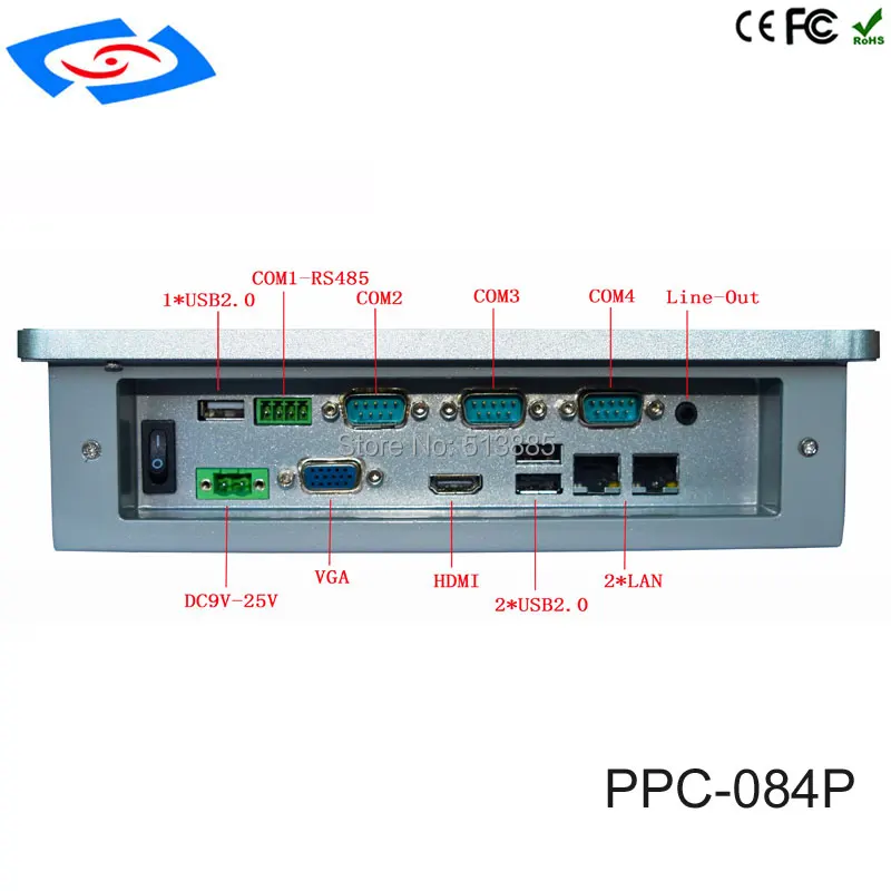 Прямая поставка с завода 8,4 "настенное крепление Сенсорный экран PC IP65 промышленный Панель ПК для ATM & рекламные автоматы & POS Системы