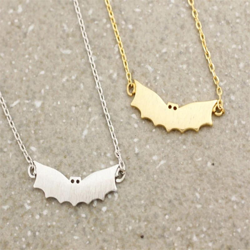 Animal necklace Simple bat pendant necklace plated necklace clavicle