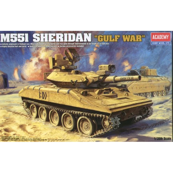 1/35 M551 Шеридан &quotвойны в Персидском заливе&quot дизассемблировать танк модели