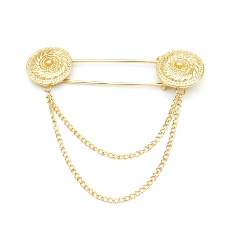 Унисекс большая брошь рубашка воротник цепь с кисточкой модные ювелирные