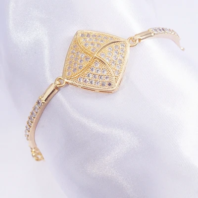 24-gold color 24 стиля, Модные Позолоченные Браслеты для женщин и мужчин, Теннисный AAA кубический цирконий, браслет-цепочка, ювелирный подарок, Прямая поставка - Окраска металла: 24-gold color
