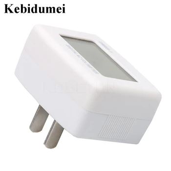 

Kebidumei 100-300V LCD Digital Voltage Voltmeter AC meter tester Electric Switch EU/US Plug Volt Power Monitor Pen Panle Meters