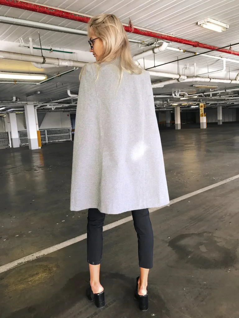 Long Gray De Printemps Blazer Personnalisé Cape Poncho Ouverte pink Deux Avant Femmes Manteau Enbeautter Tranchée Manteaux Pièce Faux Costumes w7TSxq1f