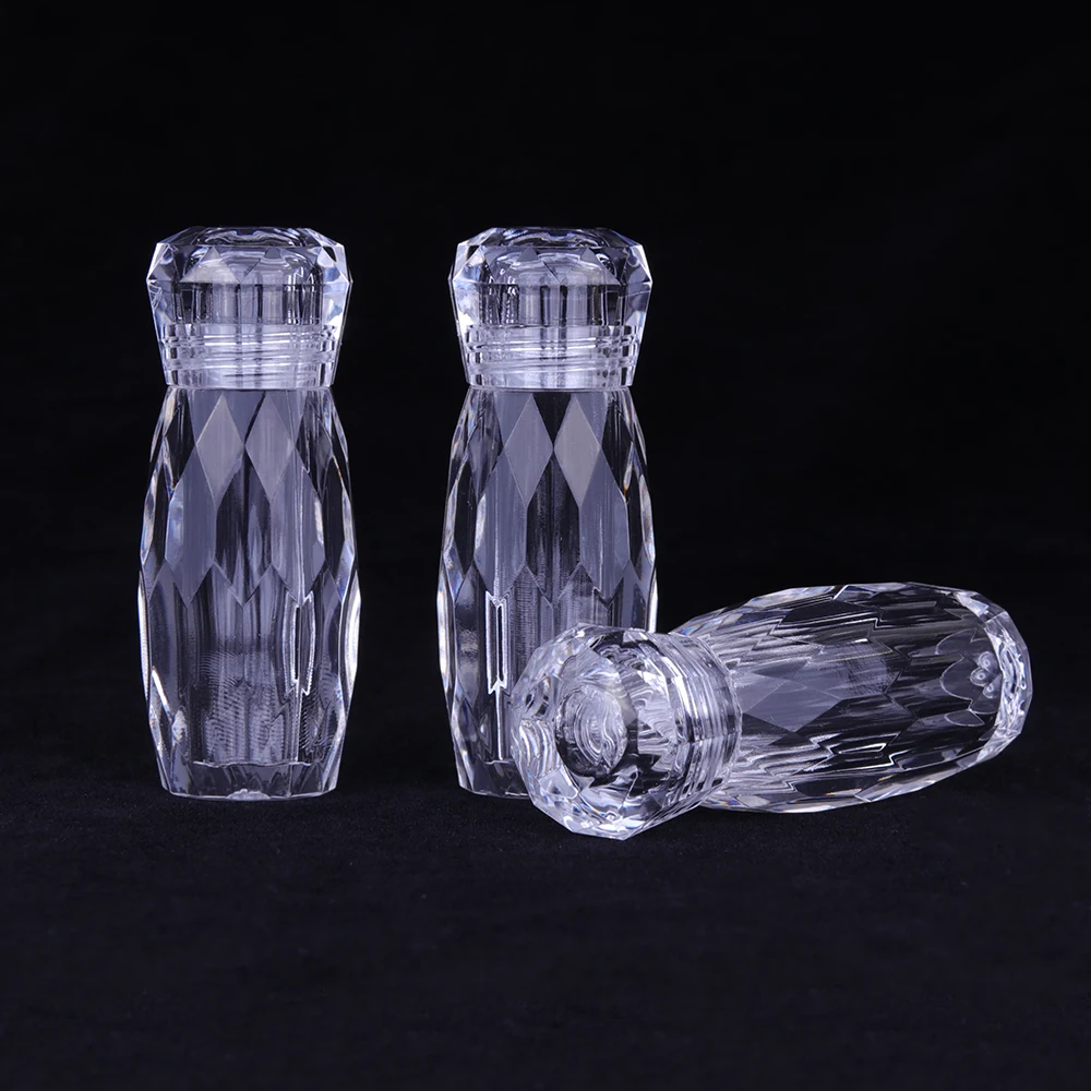 Полная красота 6 шт. модные, акриловые прозрачные бутылки для хранения горшок контейнер для маленьких блестящие бусины Стразы салон дисплей инструменты CH063