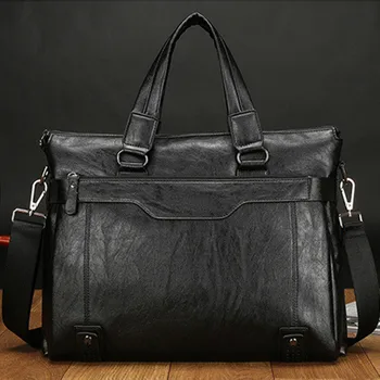

Brands Synthetic Leather men's travel bags business casual inclined shoulder Messenger Bag man handbag maletas free shipping