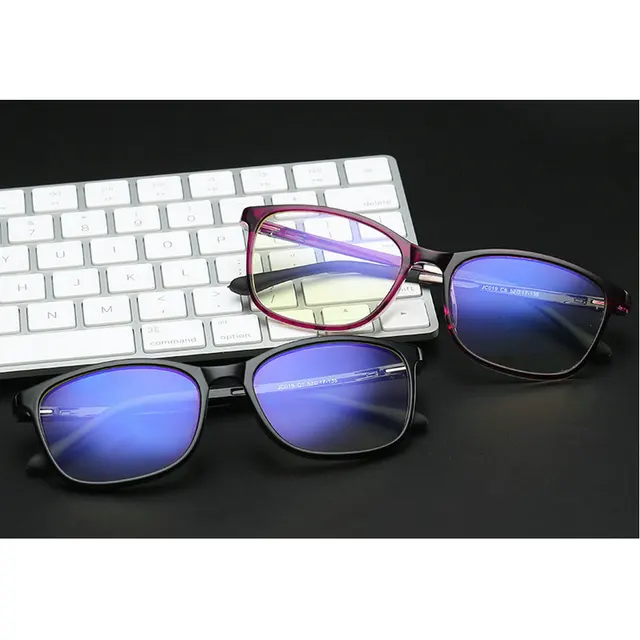 Best Offers MINCL/TR90 High Quality Oversized Square Glasses Frame Blue Light Blocking Glass Computer Games Eyewear Blocking Blue Light -gyw