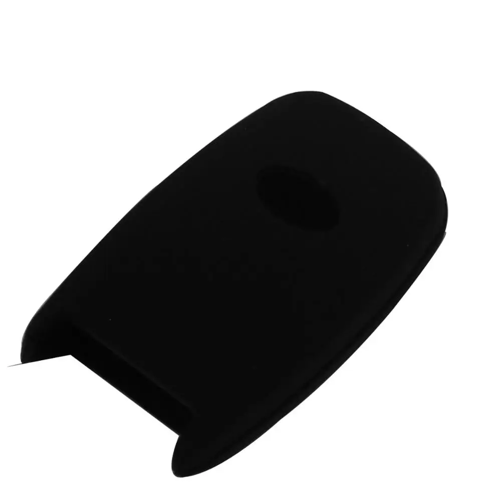 Jingyuqin 10ps 3 кнопки силиконовый пульт дистанционного управления автомобильный-Стайлинг ключ чехол Чехол для Kia Rio Sorento Cerato K3 Forte Rio5 Optima Smart - Название цвета: black