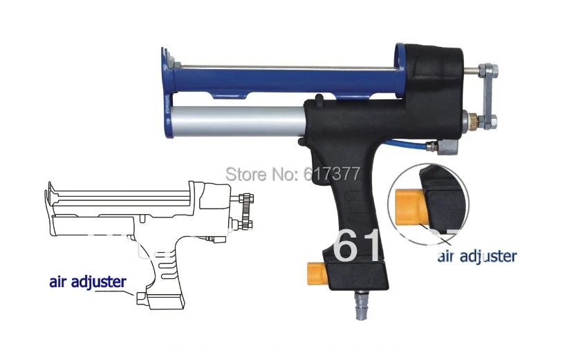Хорошее качество Розничная DIY& Профессиональный 310 мл 10,3 унций картридж пневматический пистолет для силиконового герметика