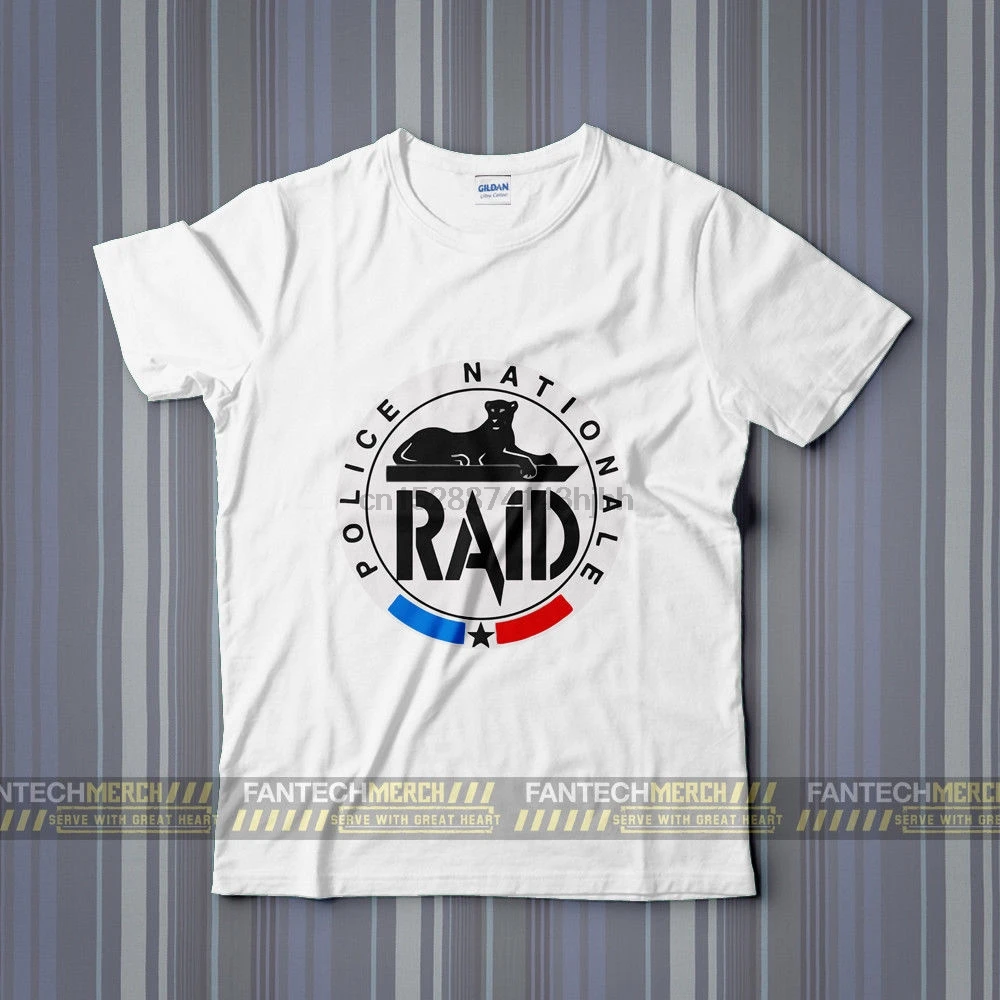 Raid французская национальная полиция пользовательские мужские футболки 2019