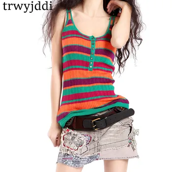 

Women Clothes Spring Summer Knitted Sweater Vest Female Pullovers Women Elastic Slim O-neck Sleeveless Sweater underwear hl178