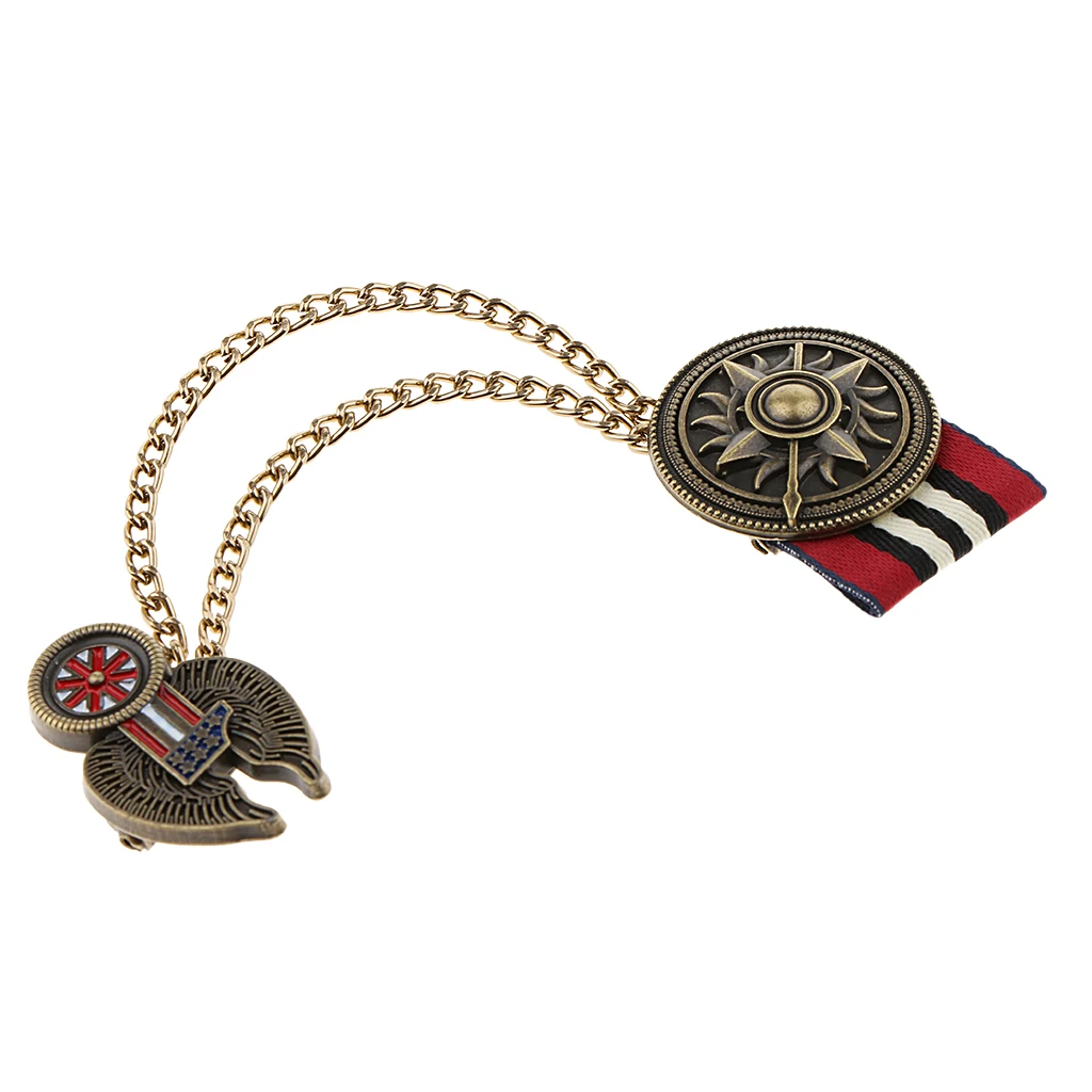 Retro Women Men's Military Uniform Medal Badge Brooch Pin Jewelry Gift