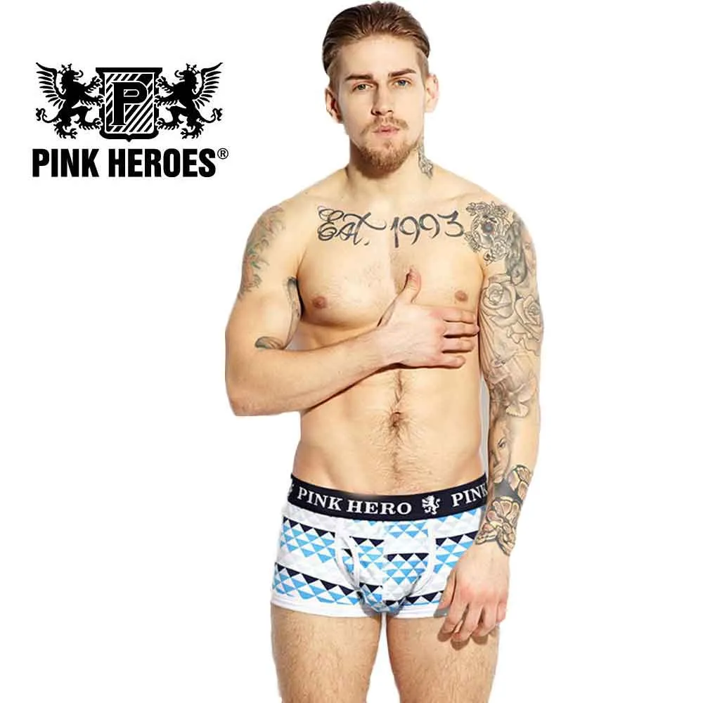 Боксеры Pink Hero мужские Брендовое нижнее белье брифы трусы|panties for men|mens pantiesmen panties