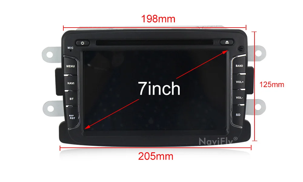 Flash Deal NaviFly IPS DSP Car Multimedia player Android 9.0 Automotivo 2 Din For Dacia/Sandero/Duster/Renault/Captur/Lada/Xray 2/Logan 2 7