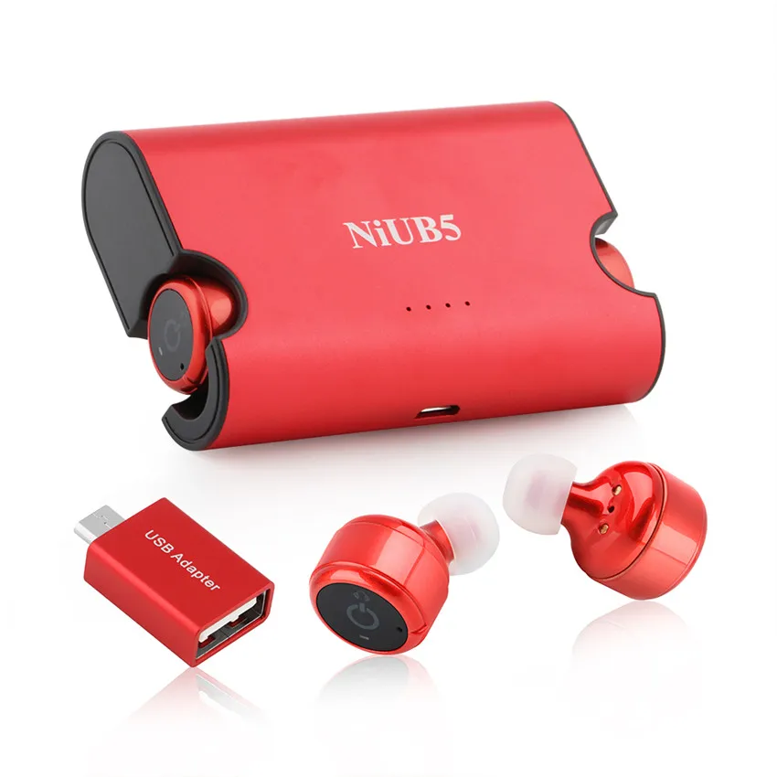 True Wireless Twins наушники 4 2 NiUB5 Mini невидимые беспроводные Bluetooth для телефона