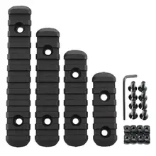 4 шт. полимерная направляющая секция Комплект нейлон M-Lok Rail Bar Weaver Rail для Handguard