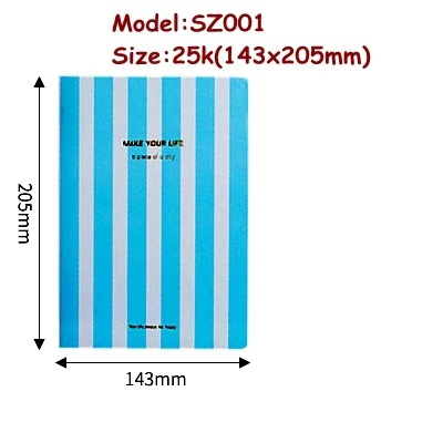 Балык 96 листов ежедневнике Notebook 25 К(143x205 мм) 32 К(130x180 мм) студенты офицеров записная книжка книги - Цвет: SZ001(143x205mm)