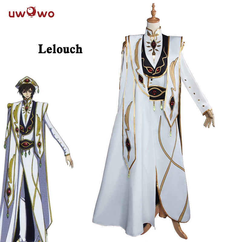 UWOWO Lelouch Lamperou CODE GEASS Косплей мятежника императора вера. Костюм униформы из аниме