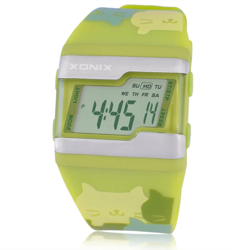 Новые модные женские спортивные водонепроницаемые часы 100 м, светодиодный Желе, цифровые часы для плавания и дайвинга, Reloj Mujer Montre Femme - Цвет: FZ  J018