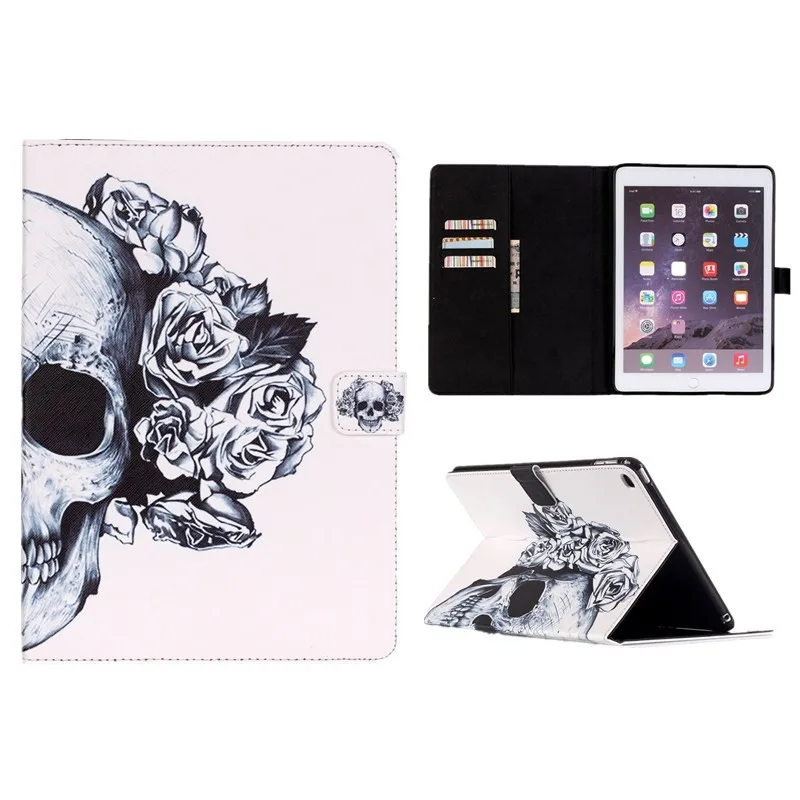  Big Finger For Apple iPad Mini 4 Case Cover Book Black PU Leather Smart Stand Wallet Card Holder Flip Case Tablet For Kid Girl  (39)
