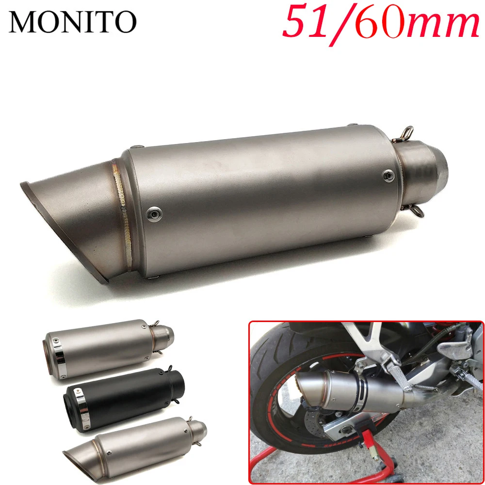 

For Honda CBR250R CBR 250R VFR 1200 F VFR1200 NC 750 S/X Motorcycle SC Exhaust Pipe Scooter Escape GP Exhaust Muffler Universal