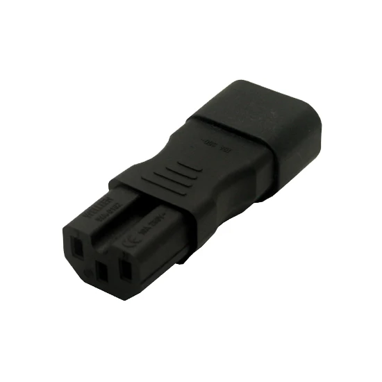 

Free shipping IEC 320 C14 male to C15 kettle plug female Power adapter PLUG CONVERTER #WPT604